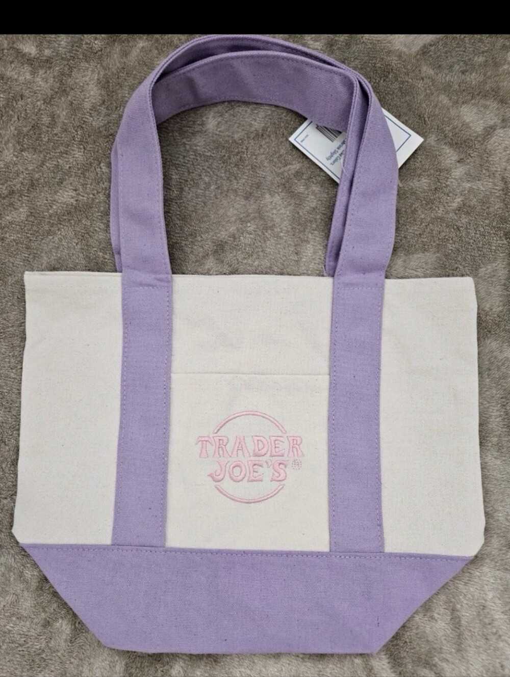 Trader Joes Mini Tote Lavender